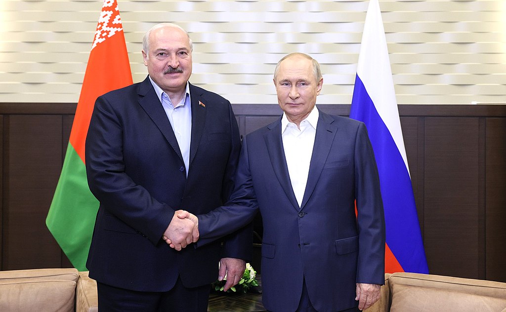 "Lukashenko-Putin meeting (2022-09-26) 02" by Presidential Executive Office of Russia is licensed under CC BY 4.0.