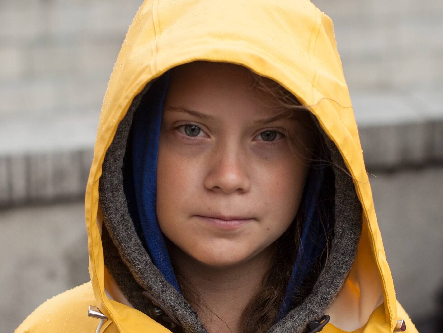 "Greta Thunberg 01 (cropped)" by Anders Hellberg is licensed under CC BY-SA 4.0.