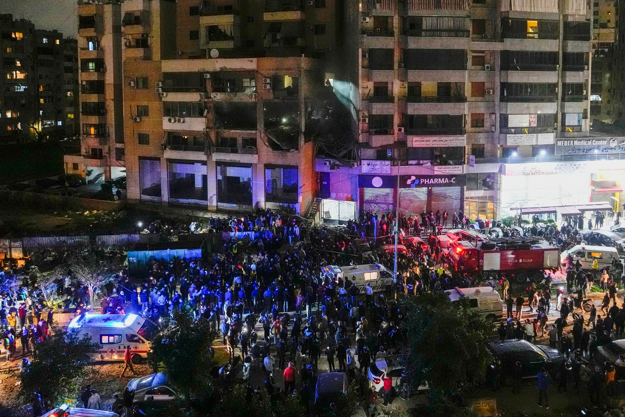 In der libanesischen Hauptstadt Beirut gab es am Abend eine Explosion. Foto: Hassan Ammar/AP/dpa